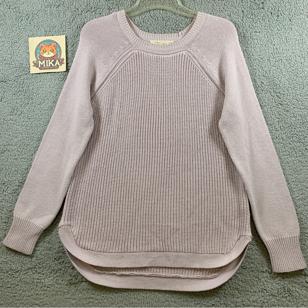 RD Style Women's Knit Sweater Size Small Long Sleeve‎ Pullover Light Purple